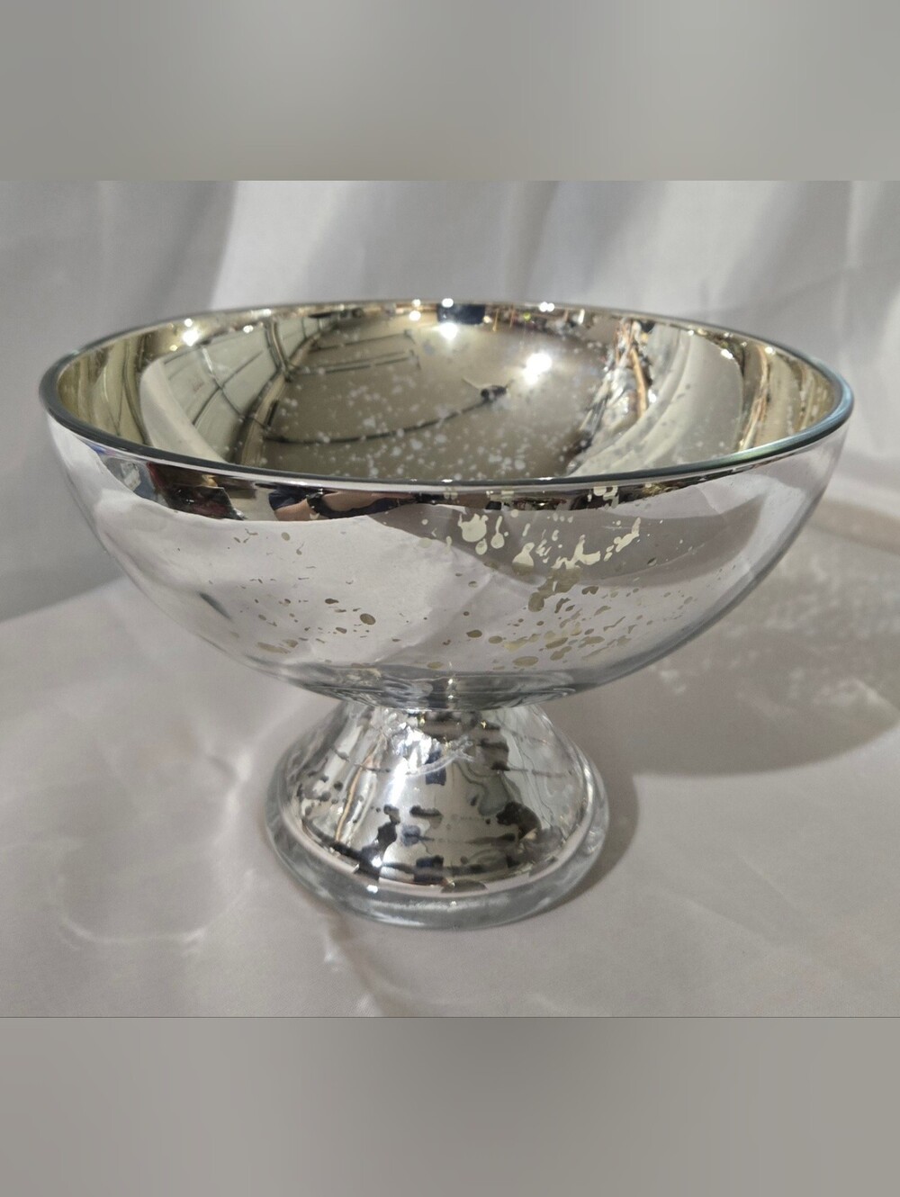 Teleflora Mercury Glass Bowl Vase